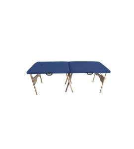 Maca de Madeira Portátil Com Orifício Estofado Azul Marinho MT-02AM - Best Pro